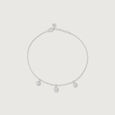 Sparkling Droplet Silver Anklet,,hi-res view 3
