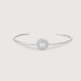 Radiant Halo Silver Bracelet,,hi-res view 3