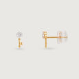 Key Charm 14 Kt Gold Necklace Set,,hi-res view 7