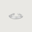 Textured Glow Silver Septum Ring,,hi-res view 3
