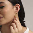 Vivid Cascade Sapphire Drop Earrings,,hi-res view 2