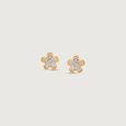 Petal Glow Diamond Stud Earrings,,hi-res view 3