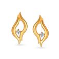 Fancy Teardrop shaped Diamond Stud Earrings,,hi-res view 1