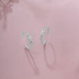 Floral Sparkle Silver Toe Ring,,hi-res image number null