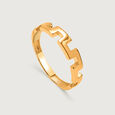 Architectural Allure 18KT Gold Finger Ring,,hi-res view 3