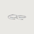 Dreamy Mist Silver Toe Rings,,hi-res view 3