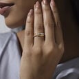 Linear Motion Diamond Ring,,hi-res view 2
