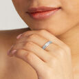 Soft Petal Impressions Silver Finger Ring,,hi-res view 2