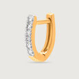 14KT Yellow Gold Diamond Nose Pin,,hi-res view 4