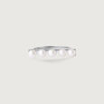 Pearl Row Silver Ring,,hi-res view 4
