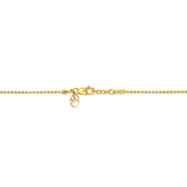 18KT Yellow Gold Hexagonal Gold Beaded Chain,,hi-res view 2