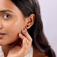 14KT Gleaming Onyx Stud Earrings,,hi-res view 2