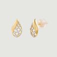 Luminous Checkered Diamond Stud Earrings,,hi-res view 4