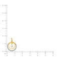 14KT Yellow Gold Diamond Pendant,,hi-res view 4