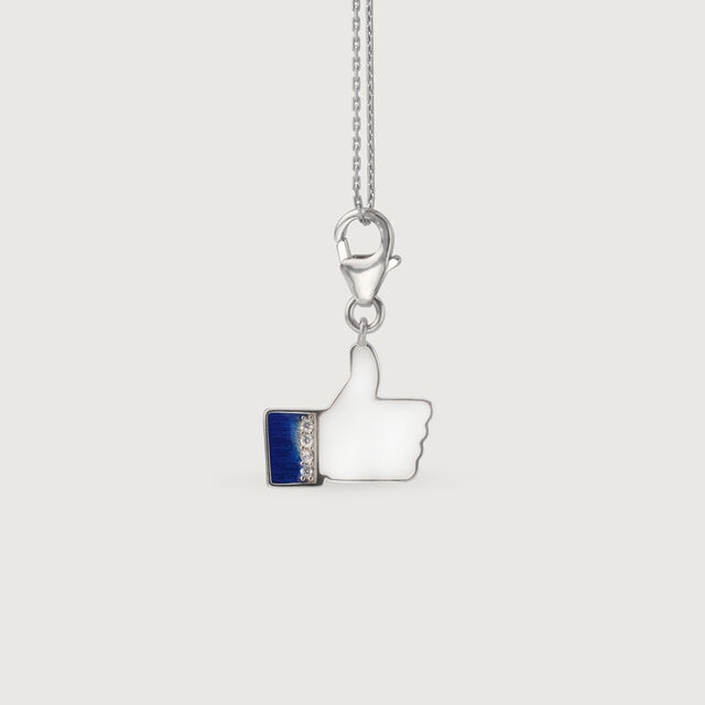 Thumbs-Up Sterling Silver Charm,,hi-res image number null