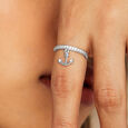 Shiny Sailor Silver Finger Ring,,hi-res view 2