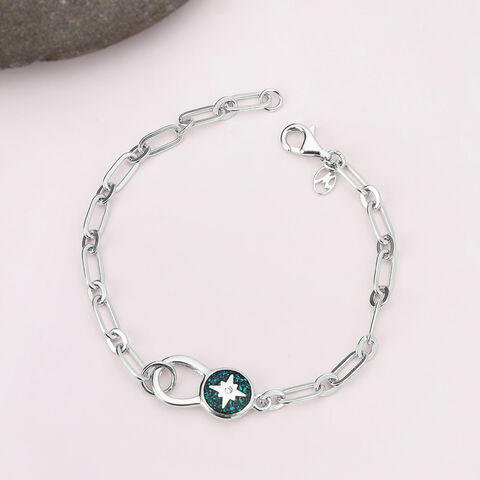 Starry Ocean Silver Bracelet