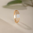 Clean Cuts Gold & Diamond Ring for Men,,hi-res view 1