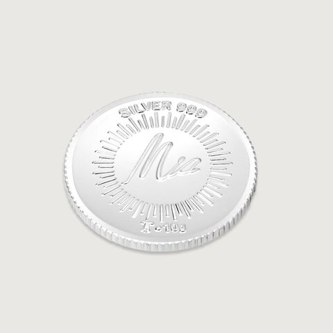 10 GM 999 Lotus Silver Coin