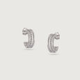Chic Rope Silver Earrings,,hi-res view 3
