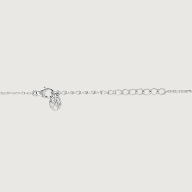 Radiant Halo Silver Necklace,,hi-res image number null