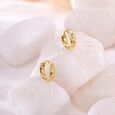 Chic Bloom Gold Hoop Earrings,,hi-res view 1