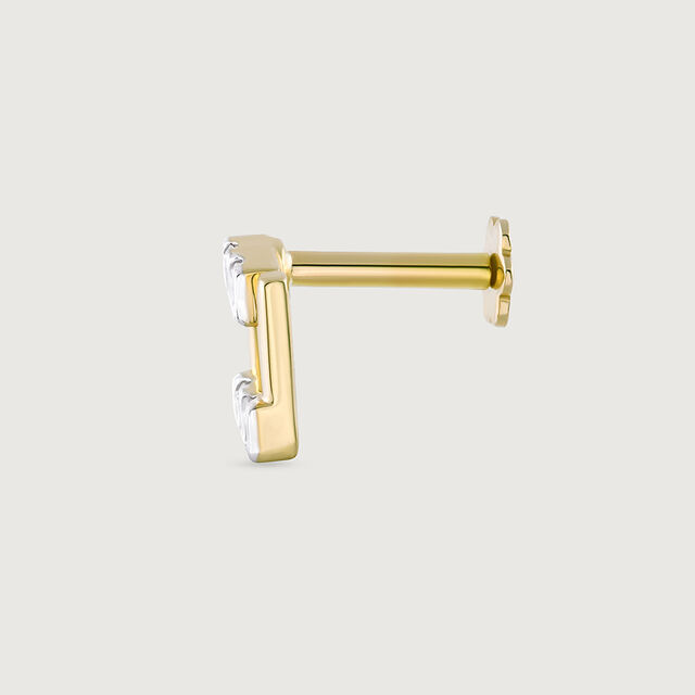 Togetherness Spark Gold & Diamond Nose Pin,,hi-res image number null