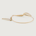 Elegant Precision Gold & Diamond Bangle,,hi-res view 4