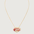Sunset Fan Sapphires & Diamond Necklace,,hi-res view 4