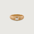 Wavy Blaze Gold & Diamond Finger Ring for Men,,hi-res view 2