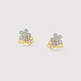 Butterfly Garden Diamond Stud Earrings,,hi-res view 3