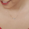 14KT Yellow Gold Two to Tango Diamond Necklace,,hi-res view 3