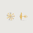 Filigree Florets Diamond Stud Earrings,,hi-res view 4