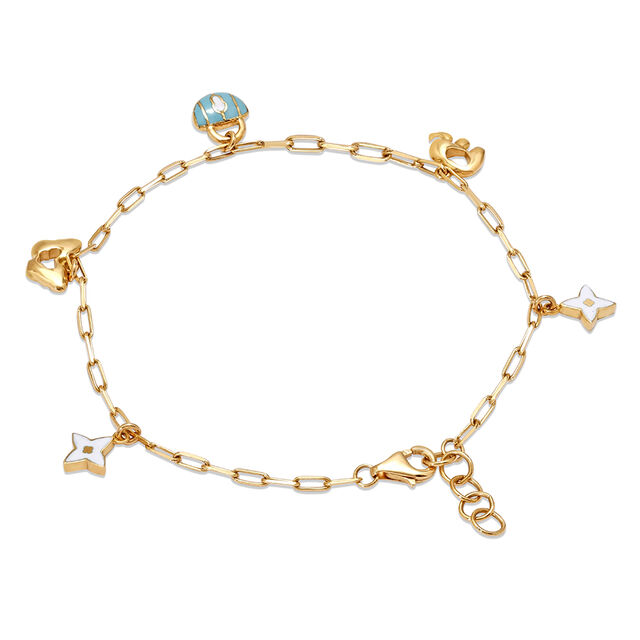 18KT Charming Aurora Ensemble Yellow Gold Bracelet,,hi-res image number null