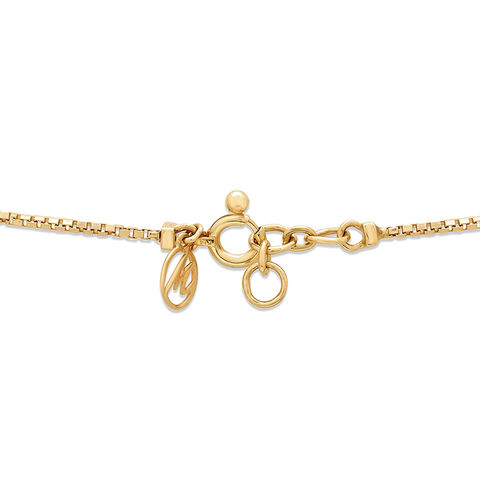 14KT Yellow Gold Sparkling Evil Eye Diamond Necklace