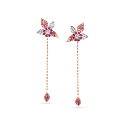 14kt Rose Gold Springs Favorite Diamond Drop Earrings