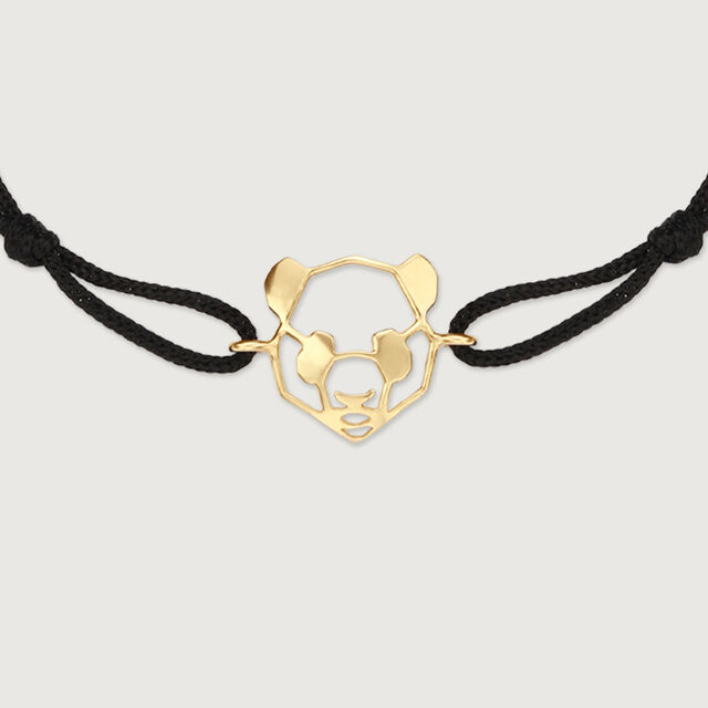Cool Calm Panda Gold Bracelet,,hi-res image number null
