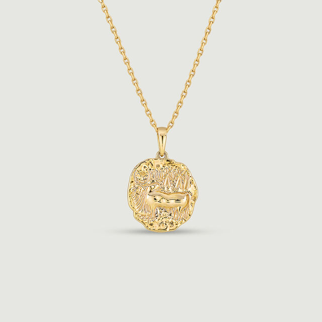Ancient Sculptural Gold Pendant,,hi-res image number null