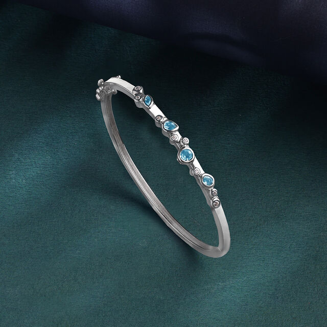 Dreamy Sky Silver Bangle,,hi-res image number null