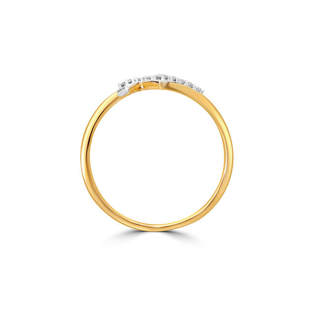 14KT Golden Twilight Diamond Finger Ring,,hi-res view 4