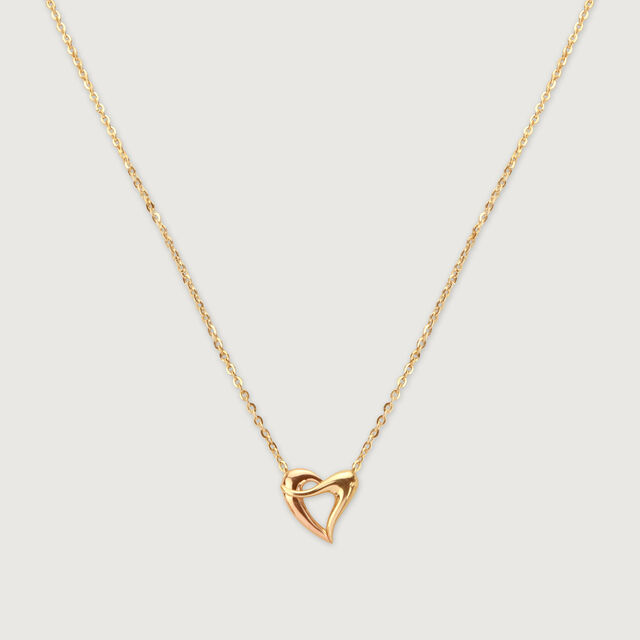 Heart Loop Gold Necklace,,hi-res image number null