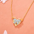 Ballet of Heart 14KT Gold Chain & Diamond Pendant with chain,,hi-res view 1