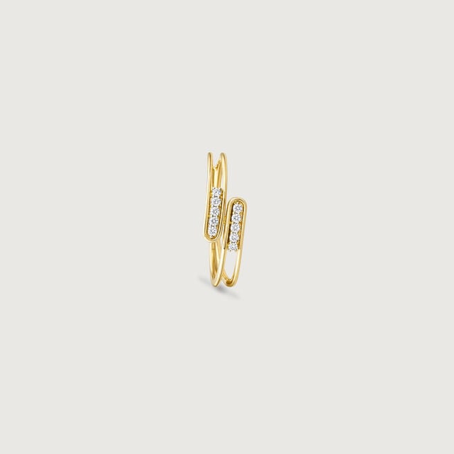 Balanced Crossover Diamond Ring,,hi-res image number null