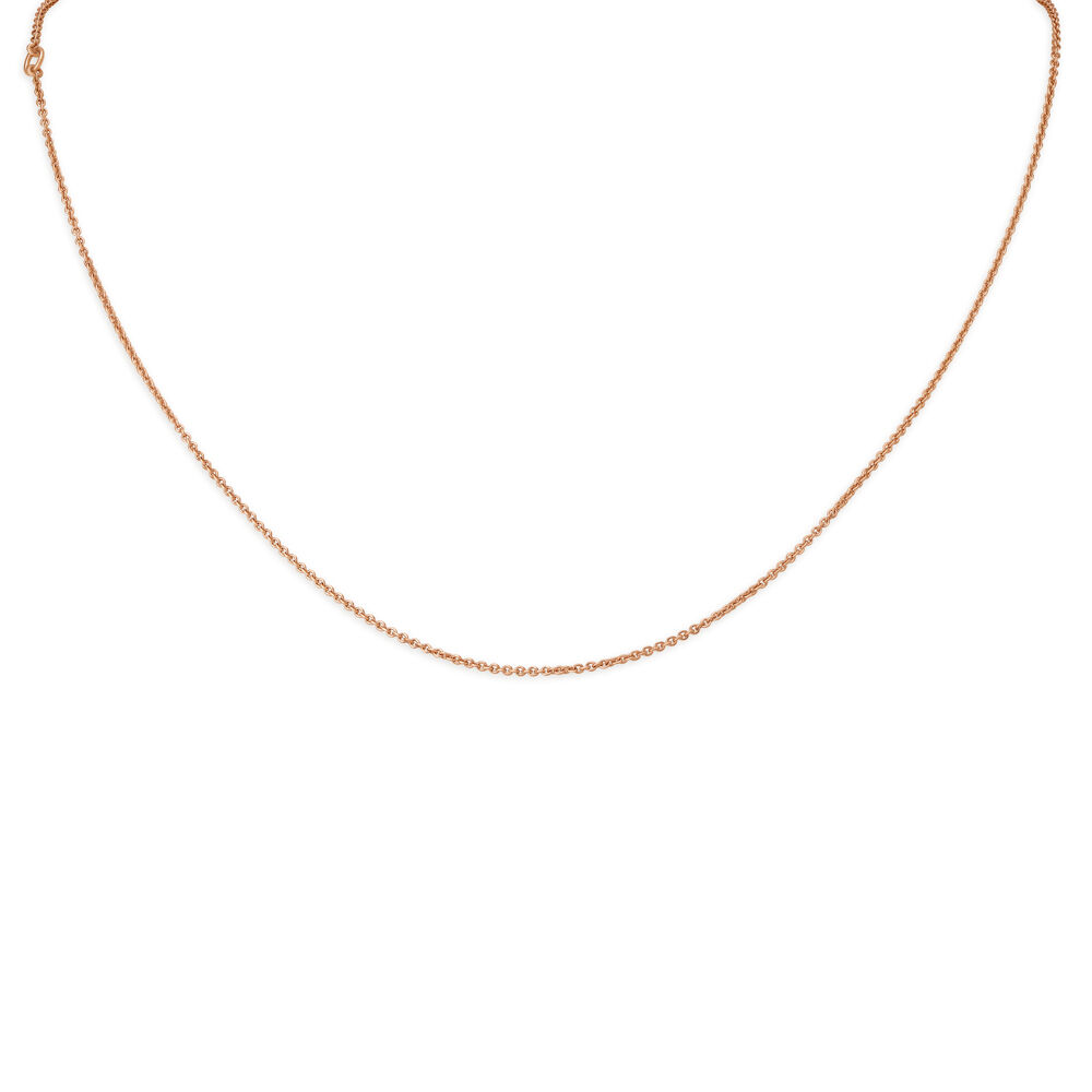 Rose gold shop chain 18k
