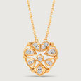 Transformable heart 14KT Gold & Diamond Necklace,,hi-res view 4