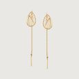 Geometric Glow Gold Sui Dhaga Earrings,,hi-res view 3