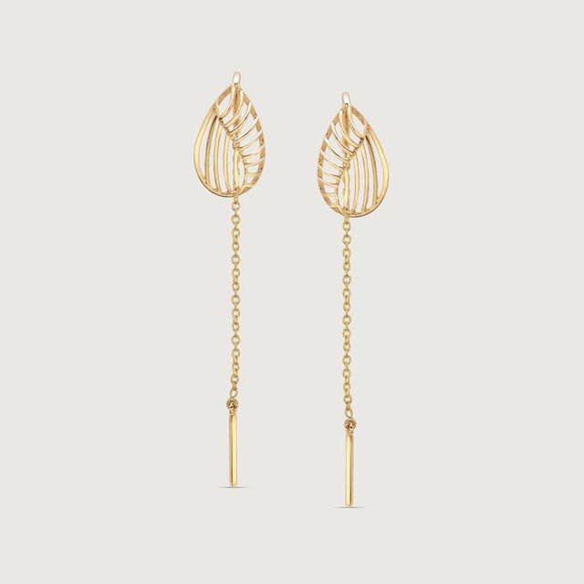 Geometric Glow Gold Sui Dhaga Earrings,,hi-res image number null