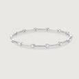 Playful Pearl Silver Bangle,,hi-res view 3