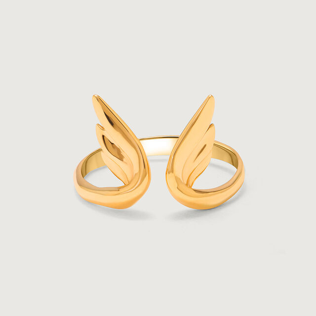Whimsical Butterfly 14KT Gold Finger Ring for Her,,hi-res image number null