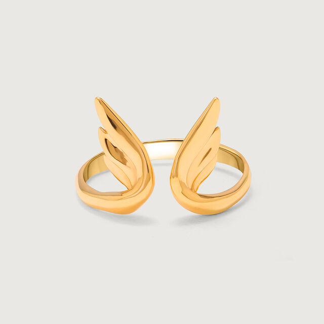 Whimsical Butterfly 14KT Gold Finger Ring for Her,,hi-res view 3